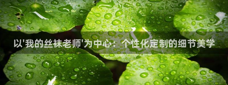 omofun中文官网：以\'我的丝袜老师\'为中心：个性化定制的细节美学