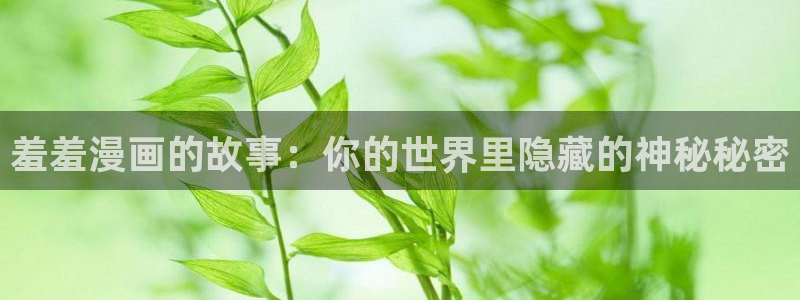 o站动漫之家：羞羞漫画的故事：你的世界里隐藏的神秘秘密